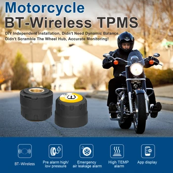 Система контроля давления в шинах мотоцикла, внешний датчик Android/IOS TPMS, Bluetooth 4.0, датчики давления в шинах для мотоцикла