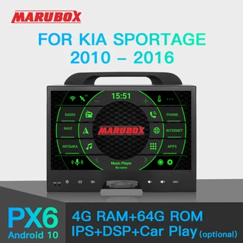 MARUBOX 2Din Android 10,0 Для KIA Sportage 2010-2016 10 Дюймов IPS 8/6 Ядерный 4G + 64G GPS Радио Wifi Автомобильный Мультимедийный плеер KD1075