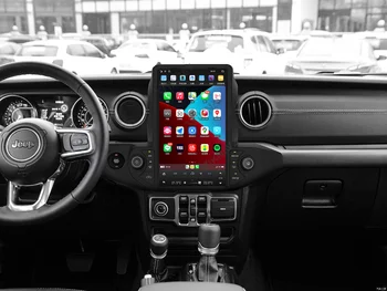 13,6-дюймовый автомобильный радиоприемник Android с экраном для Jeep Wrangler Rubicon 2018-2021 DVD мультимедиа GPS навигация авто стерео PX6